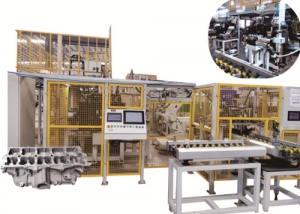 發動機缸體香蕉成人APP视频鋼球/碗形塞塗膠、壓裝檢漏生產線